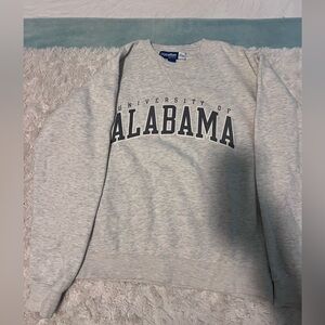 Champion Gray Alabama Men's Crewneck Sweater, Size S